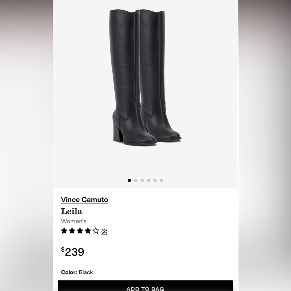 Vince Camuto Women's Black Heeled Boots